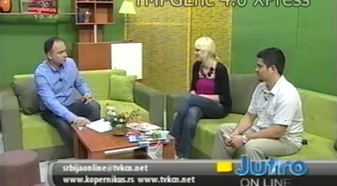 TV Kopernikus, akcija Letujte u Beogradu, gostovanje Marijane Čepić i Uroša Delića