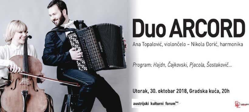 Duo Arcord iz Beča nastupa u Novom Sadu
