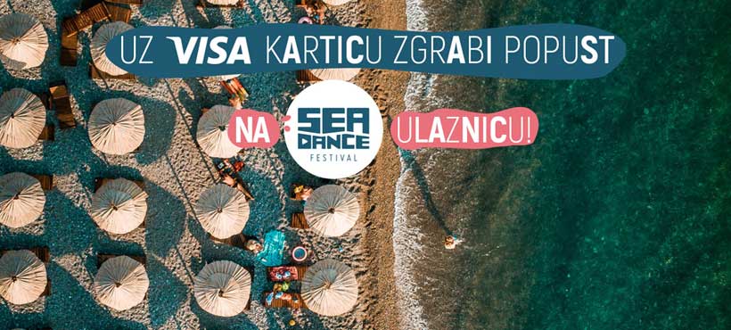Sea Dance festival: Vikend popust uz online kupovinu Visa karticom