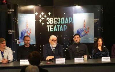 Ekipa novog komada Zvezdara teatra „Nije čovek ko ne umre” pred medijima