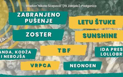 Regionalne zvezde na Festivalu kulture Zabjelo 9. i 10. juna u Podgorici