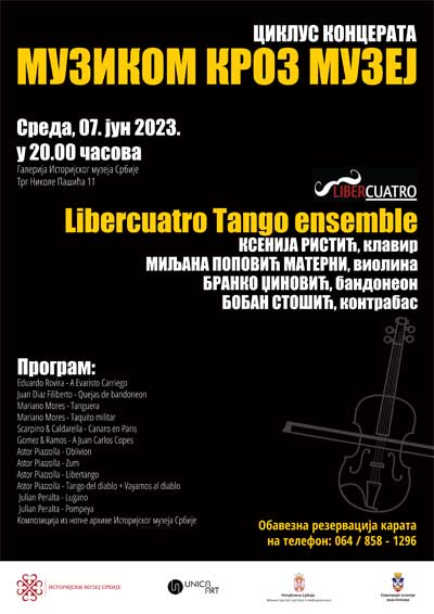 Koncert kamernog ansambla „Libercuatro tango ensemble”